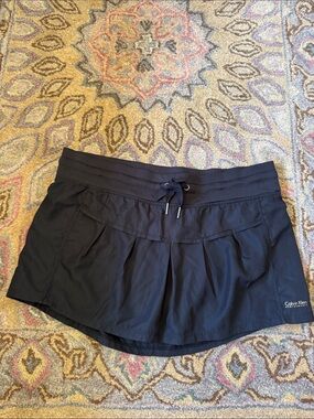 Calvin Klein Performance Black Women's Athletic Skort - Drawstring Waist Size L
